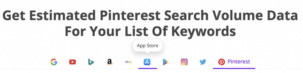 check search volume for pinterest 