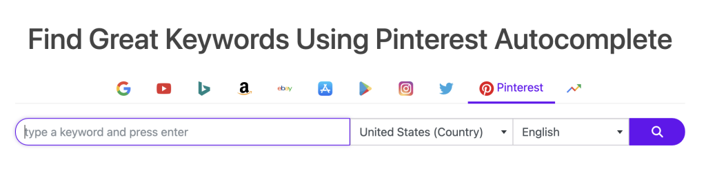 pinterest keyword research tool