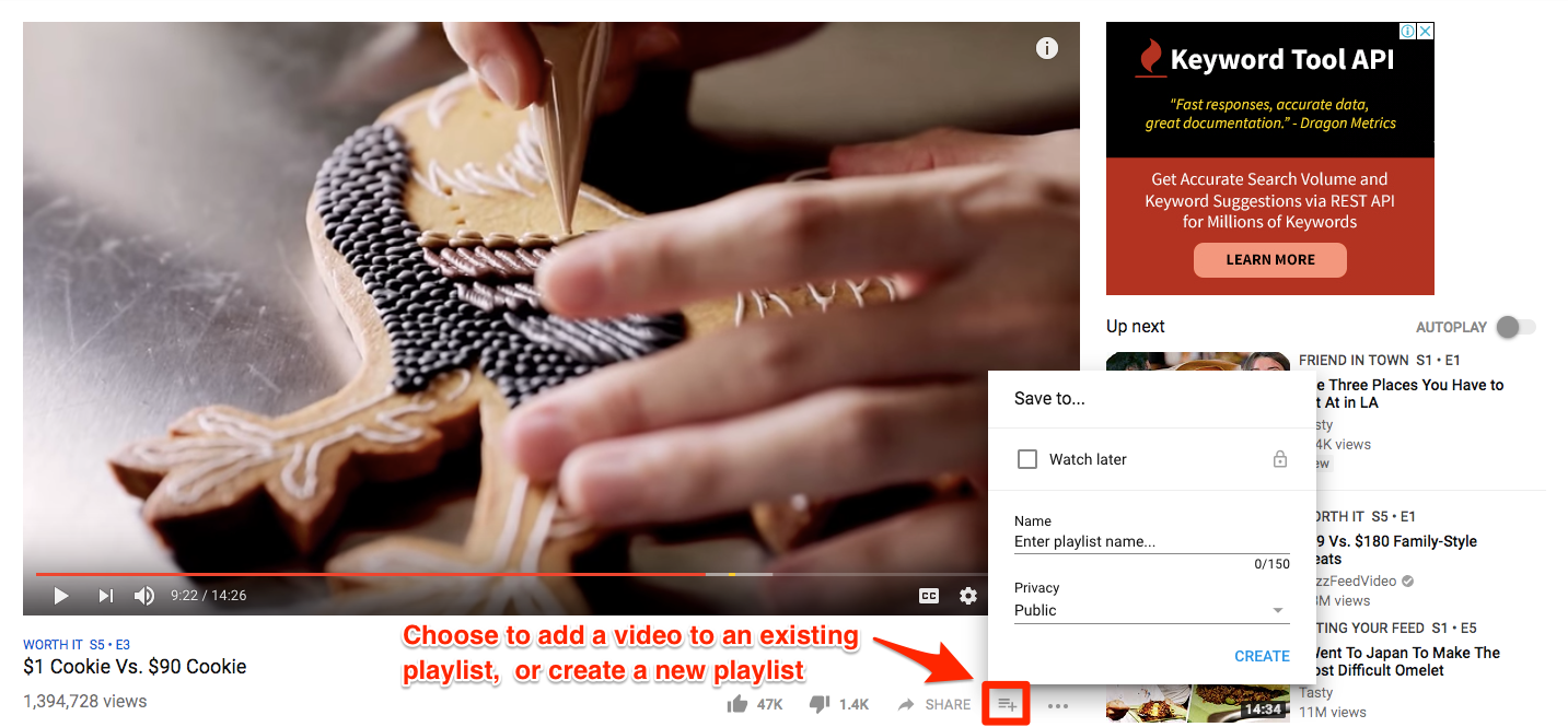 Create a playlist to increase chances of getting more YouTube views