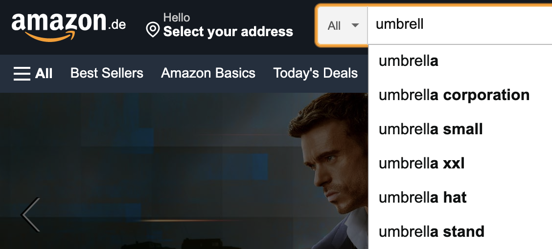 amazon autocomplete