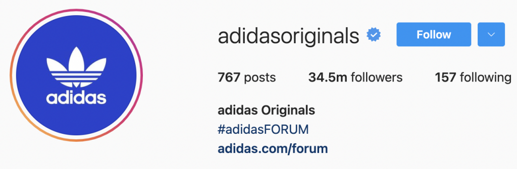 Adidas instagram