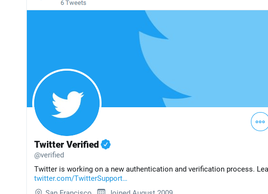  Twitter Verified Blue Badge 